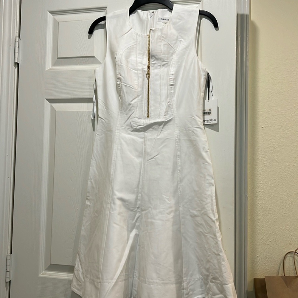 Calvin Klein - women A- line midi dress- new with tag